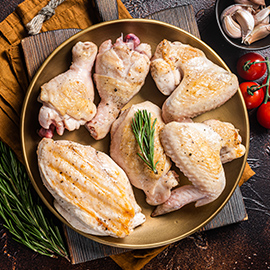 Pollo y huevox